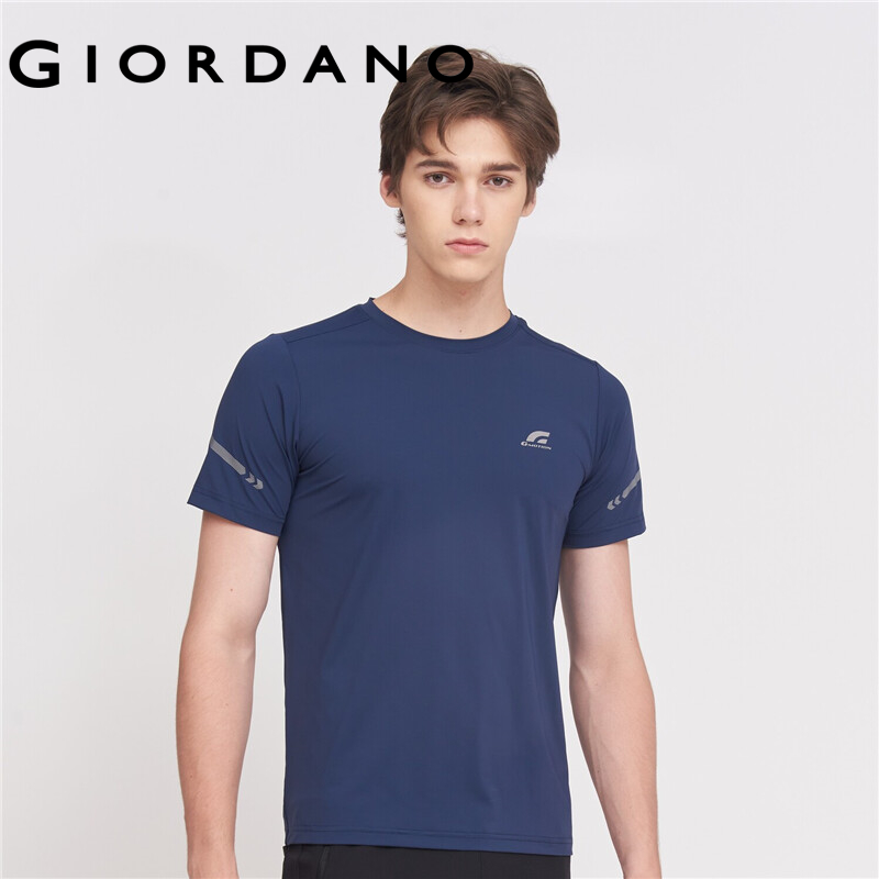 GIORDANO Men T-Shirts G-MOTION Print Ice Cooling 4-Way Stretch Tee Sweat Wicking Short Sleeve Fashion Casual Tshirts 01022231 ราคา 479 บาท*ส่งฟรี
