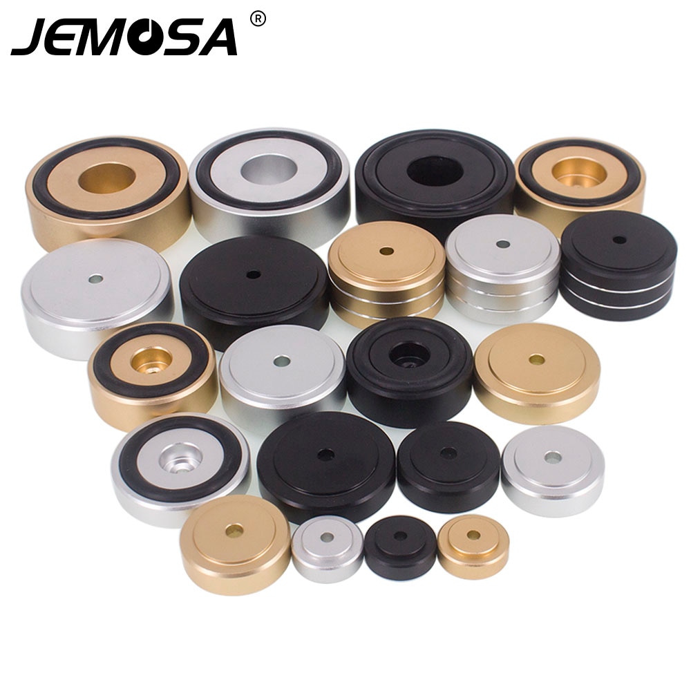 4pcs nhôm khuếch đại chân giảm xóc bàn xoay chân âm thanh CD loa HIFI cách ly Miếng Lót Chân Loa gai đứng Chân