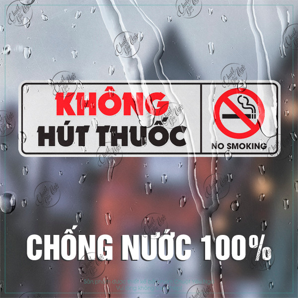 Tặng 01 hình dán KHÔNG HÚT THUỐC 15cm Giá 10,000 Đồng*Miễn phí vận chuyển