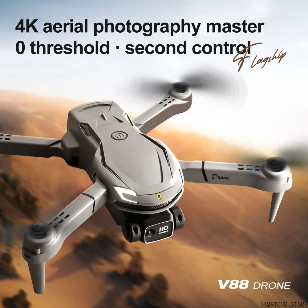 New Drones With Camera Hd 4K V88 Optical Gyroscope Intelligent Hovering