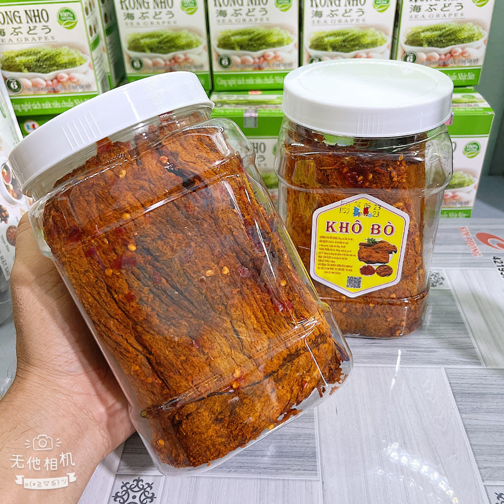 Khô bò hồng ngự - thịt bò khô miếng loại 1 siêu ngon - thơm ngon - đậm vị