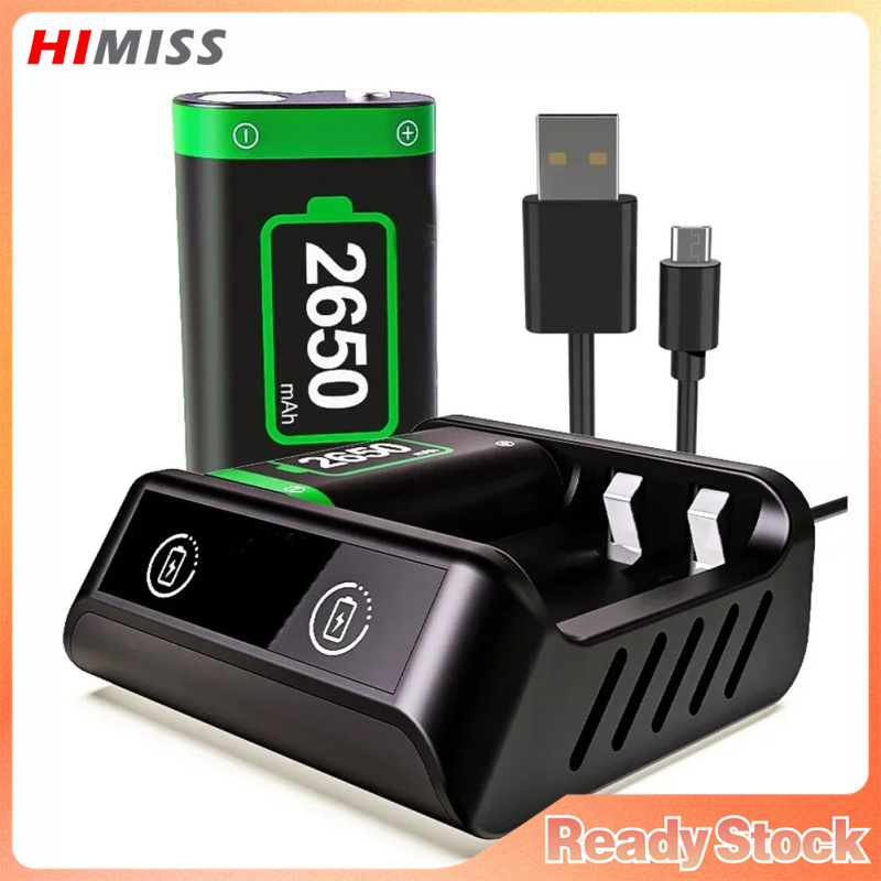 Rechargeable Battery Pack Compatible For Xbox Series X/S/Xbox One S/X 2x2650mAh Batteries Pack USB Battery Charger Kit ราคา 445 บาท*ส่งฟรี
