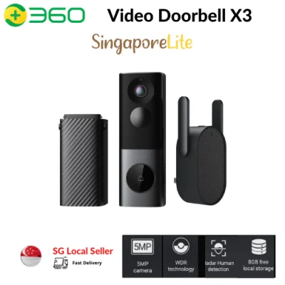 360 Botslab Smart Video Doorbell Camera X3 Radar Sensor Wifi