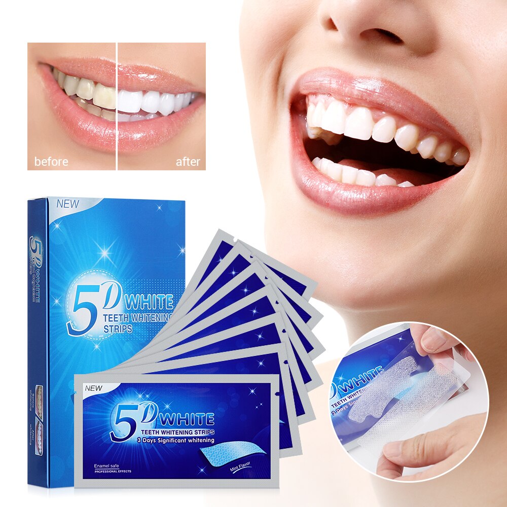 14PCS răng làm trắng Dải răng Whitener kit vệ sinh răng miệng chăm sóc dải