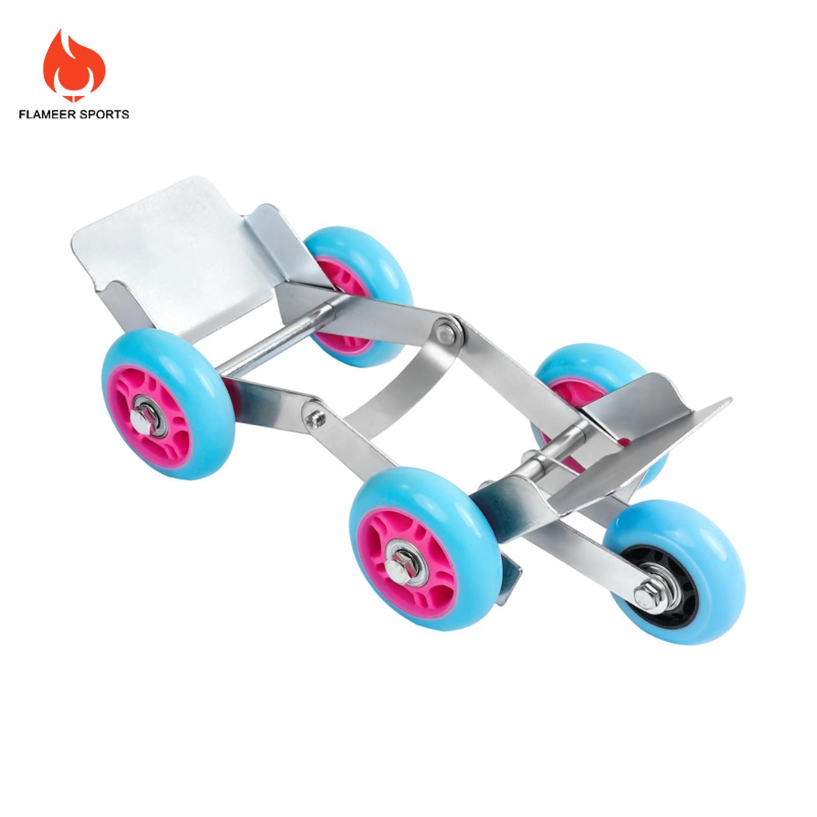 Flameer phẳng lốp Booster trolly di chuyển công cụ với 5 bánh xe di động xe máy di chuyển Trailer cho xe đạp điện ba bánh xe máy