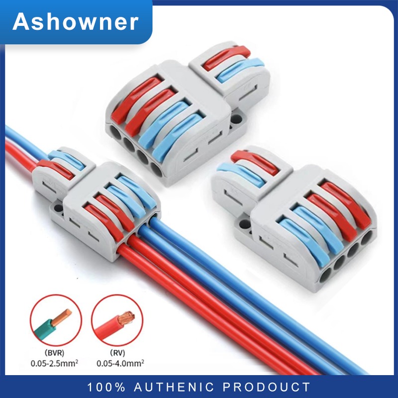 Nhỏ gọn phổ thông đầu nối dây điện splitter nhanh chóng cáp điện nối khối thiết bị đầu cuối cho 28-12awg đầu nối dây nhỏ