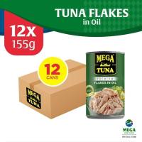 Mega Tuna Flakes In Oil Easy Open Can 155G By 12S