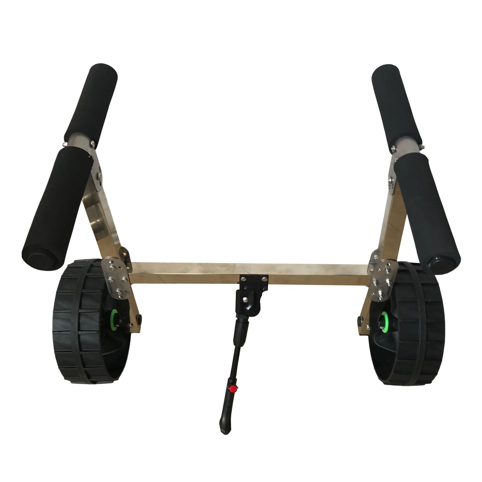 Kayak Wheels Trolley Folding with Support Stand Hauler Canoe Dolly Kayak Carrier