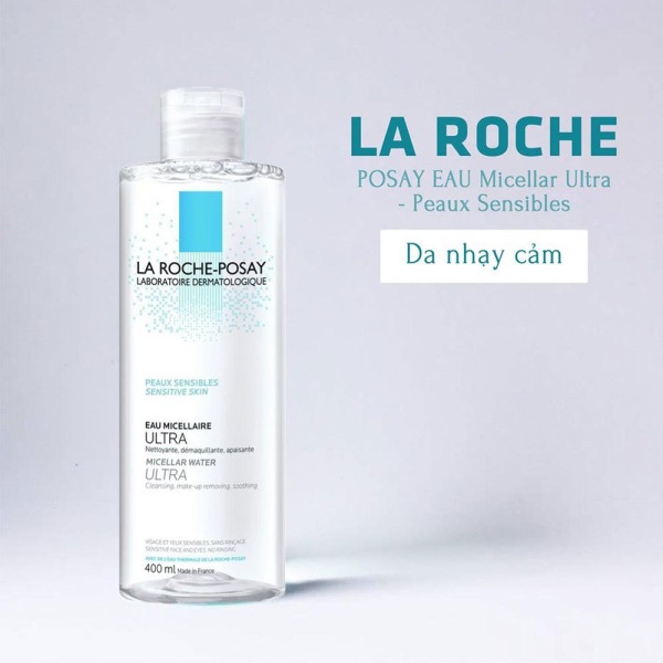 [Mỹ Phẩm Pháp] Nước Tẩy Trang La Roche Posay 400ml Cao Cấp - Làm sạch chuyên sâu cho da nhạy cảm - Nước tẩy trang hot nhất 2021 giá rẻ