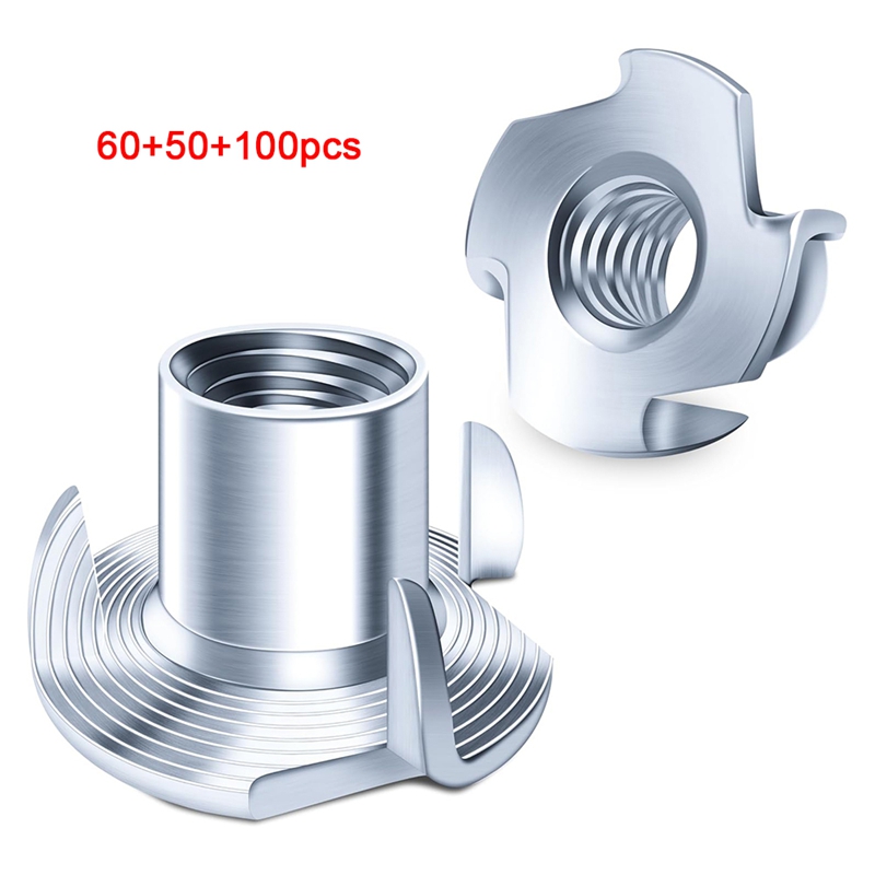 Nuts-Nuts,4-Claw Nuts for Bolts and Rod Casters,Hardware Nuts