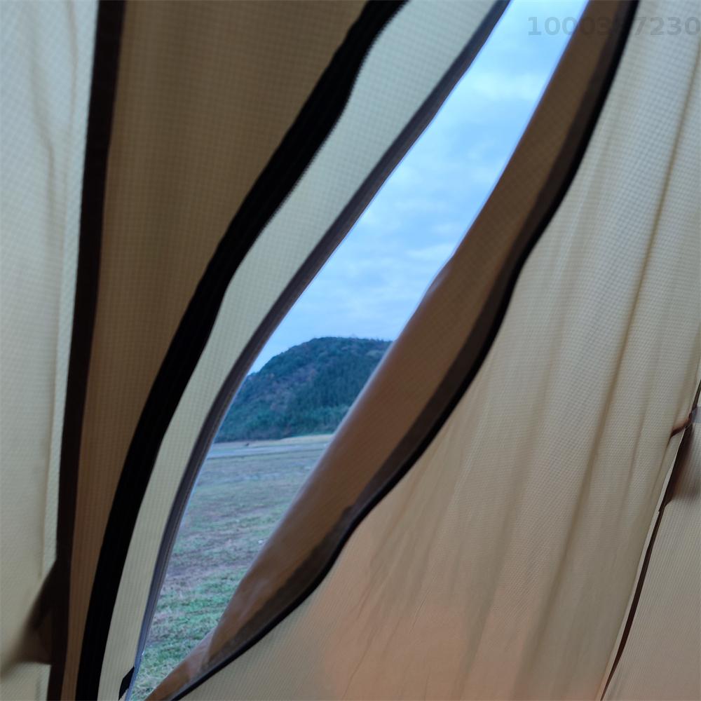 【100% Authentic】Lixada 5-8 People Tipi Hot Tent with Stove Jack Camping Pyramid Teepee Tent for Camping Backpacking Hiking · v25