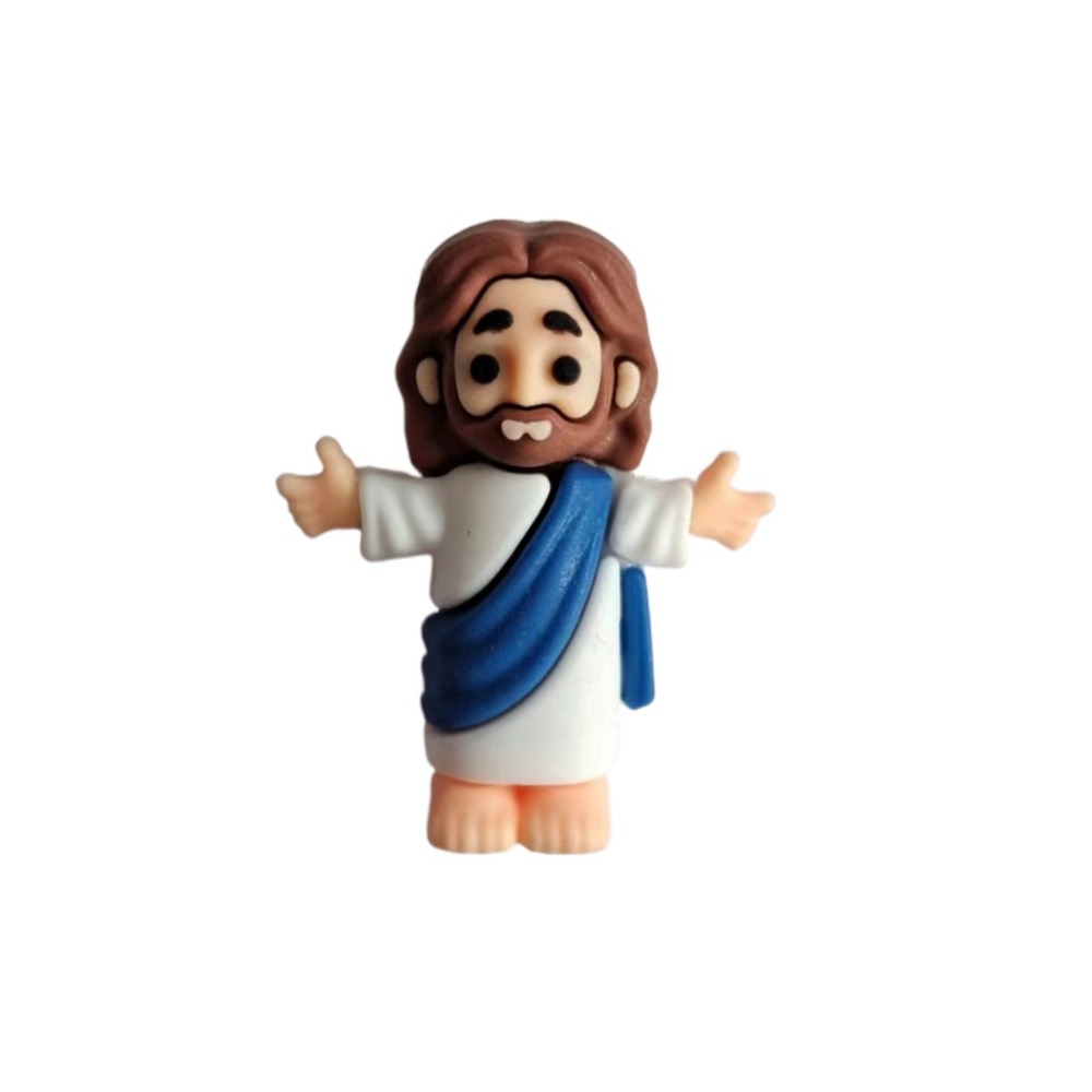 GS Religious Figures Easter Jesus Toys Multifunctional Decorative Jesus Statues Portable Sunday School Craft Jesus Figurines