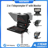 NEEWER 2 In 1 Teleprompter 11 “พร้อมจอมอนิเตอร์สำหรับเว็บแคมสมาร์ทโฟน DSLR X11