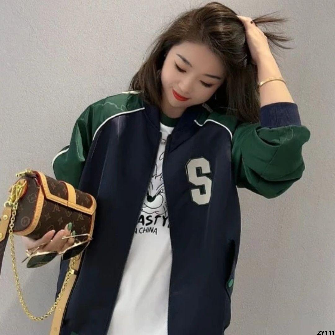 JACKET Rộng Rãi Thường Ngày Mẫu Mới Nữ 2023 Thiết Kế Mùa Xuân Thu Mỏng Nhẹ Mùa Xuân Thu Áo Khoác Thể Thao Bóng Chày Khâu