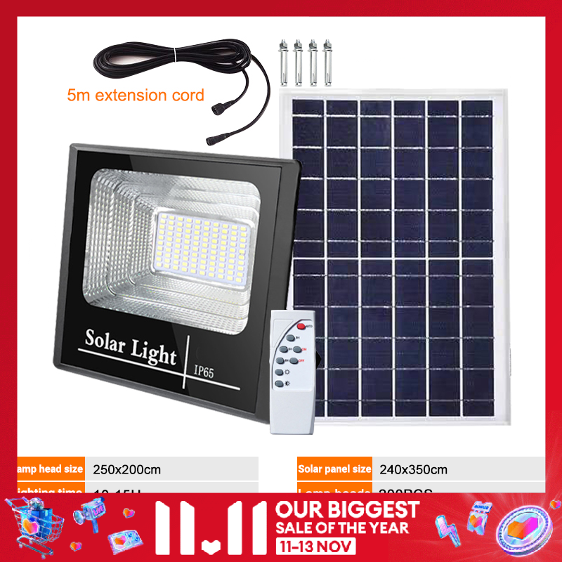 Đèn pha led năng lượng mặt trời đèn phản xạ sân vườn đèn chiếu sáng ngoài trời đèn đường đèn tường thông minh chống nước
