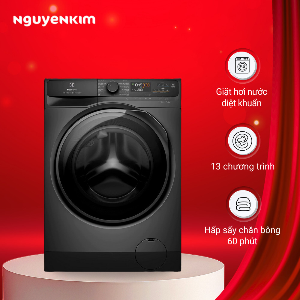 Máy giặt sấy Electrolux EWW1023P5SC 10 kg - Sấy 7 kg, Xám đen, UltimateCare 500