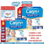 (Tặng khăn ướt)[COMBO 2 GÓI] Tã quần/dán Caryn túi lớn siêu tiết kiệm, siêu thấm hút - MOMMY!