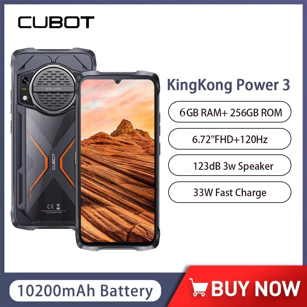 【Official shop】Cubot KingKong Power 3 Rugged Smartphone Android 14 123dB Speaker Helio G99 6.72" 120Hz Screen 6GB + 256GB OR 12GB+256GB 100MP 10200mAh Battery ราคา 7,800 บาท*ส่งฟรี