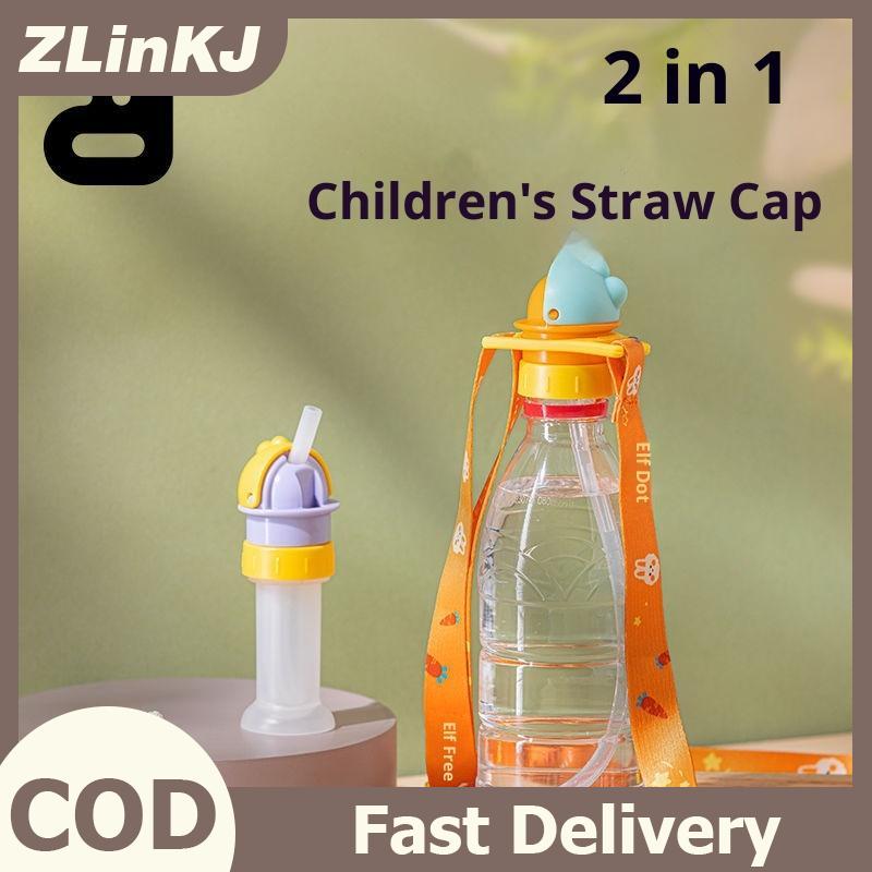 ZLinKJ Trẻ Em Chống Sip Van Rơm Nắp Chai Có Thể Tháo Rời Calibers 2.8Cm 3.5Cm Cho Đồ Uống Uống Chai Nước