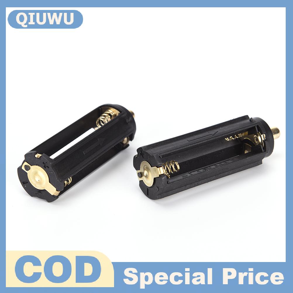 QIUWU 2PCS Plastical Battery Holder Box Case 3 AAA To 18650 Battery Converter Hot Sale