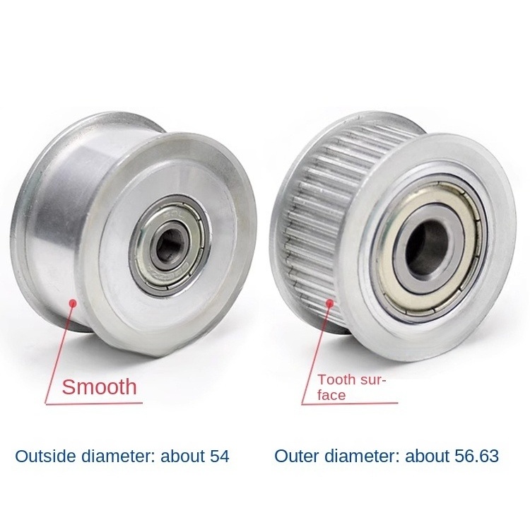 Bánh Răng Đồng Bộ răng 11 17 | 3M 50 Răng Guangfa - Răng Căng, Rãnh 11/16/21mm, Có Ổ Bi, Lỗ 5-17mm, Nhôm, Hướng Dẫn Công Nghiệp