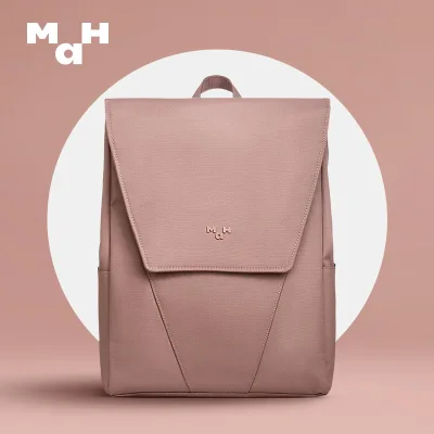 MAH Korean leisure school backpack for girls and fashion trend student computer bag with14 inch laptop