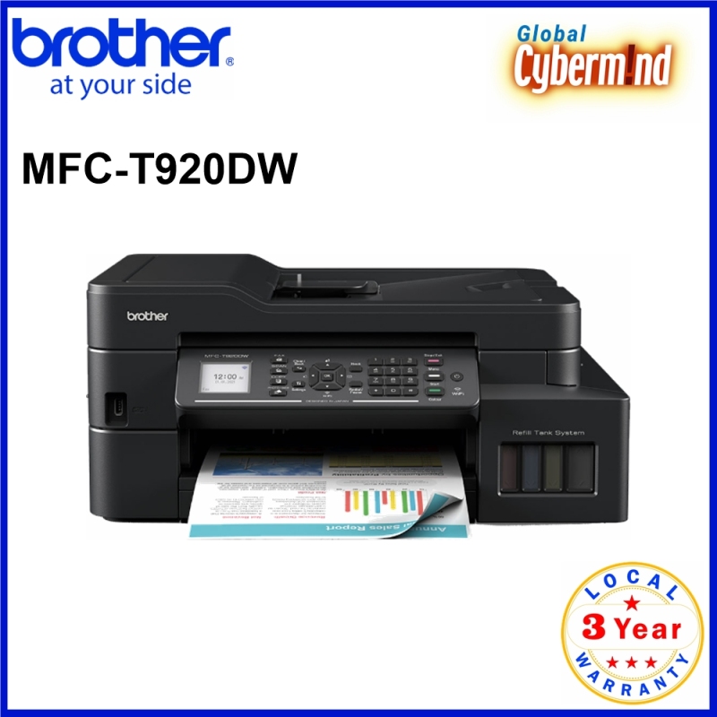 Brother MFC-T920DW Ink Tank Inkjet Printer (Brought to you by Global Cybermind) Singapore