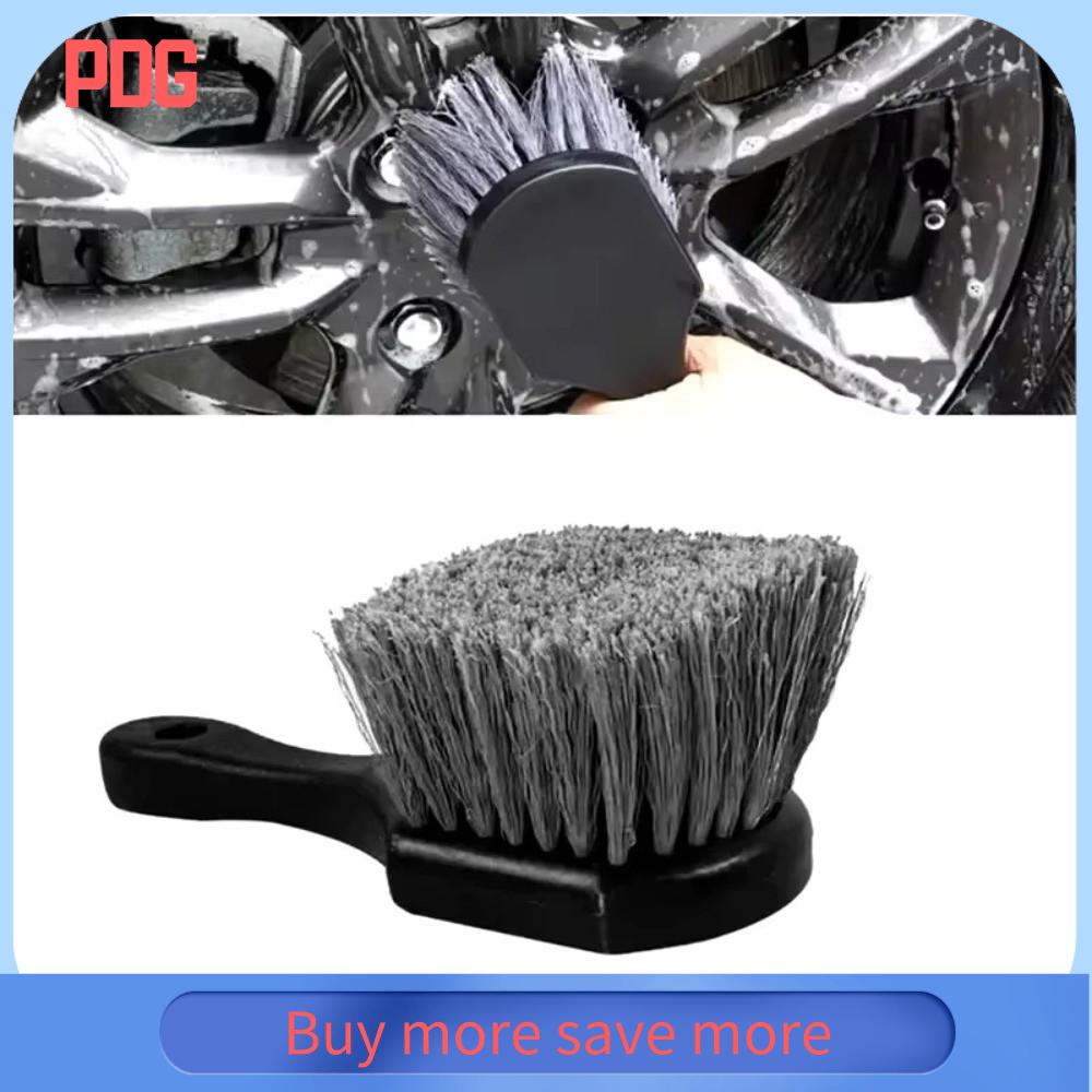 PDG Tay cầm ngắn Bàn chải vệ sinh bánh xe Tóc dài Bảo quản phụ kiện Bàn chải rửa vành xe  Sợi nylon Bàn chải chi tiết Vệ sinh phương tiện
