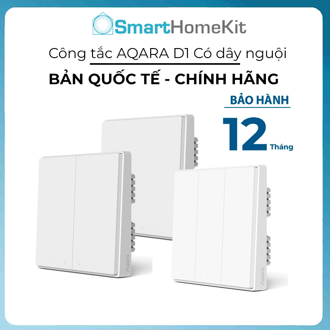 Công tắc thông minh Aqara D1 có dây nguội, điều khiển từ xa, lên lịch