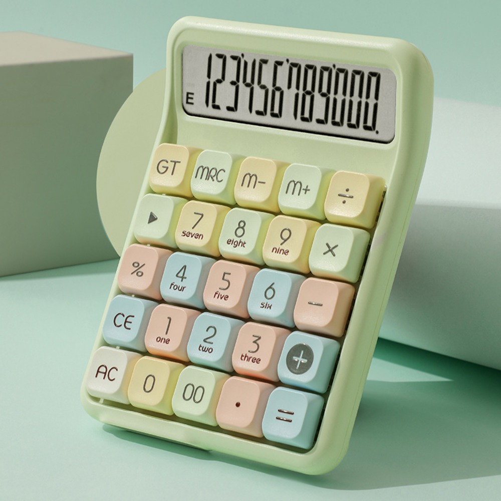 ISPLNV Có thể tháo rời Máy tính âm thanh Mahjong tắt tiếng Dễ thương Nút cơ Máy tính số học Đa chức năng Màn hình lớn Máy tính điện tử Trường học văn phòng tại nhà - 3