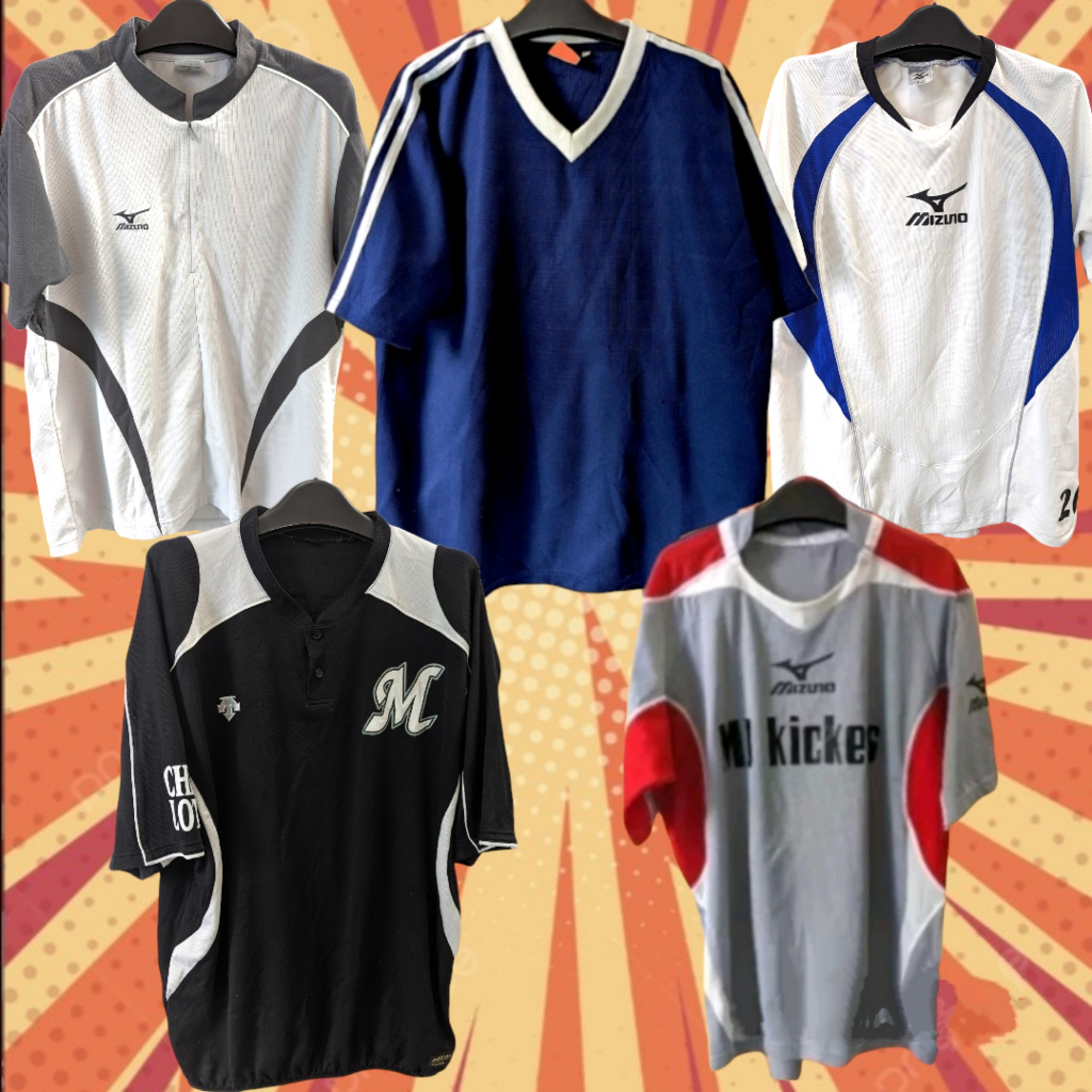 Áo thun thể thao 2hand unisex nam nữ form rộng tay ngắn cổ tròn dáng rộng oversize blockcore secondhand