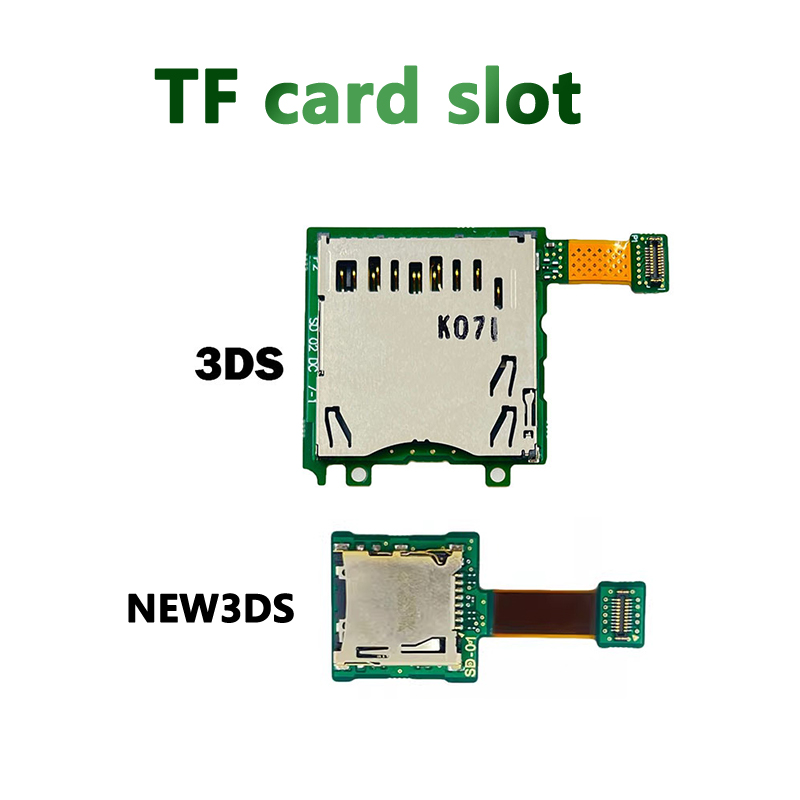 XINGHEC2 1pcs Trò chơi giao diện điều khiển phụ kiện phụ tùng thay thế cho 3DS New 3DS micro SD khe cắm thẻ ổ cắm TF thẻ đọc Hội Đồng Quản Trị