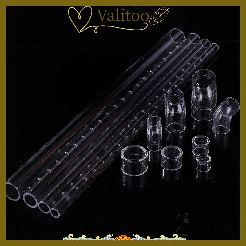 [Valitoo] Bể cá lọc mưa phun Bar dòng chảy ra ống trong suốt Acrylic mưa vòi hoa sen Outlet Ống kit bể cá Bộ lọc bên ngoài accessries