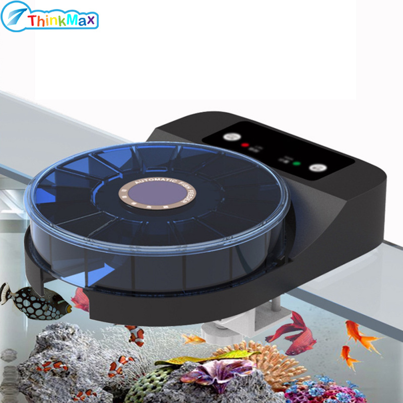 Automatic Fish Feeder For Aquarium, Auto Fish Food Dispenser With Timer, Powered By Battery And USB, Auto Fish Feeder, 15-Feed Self Feeding Food Dispenser ราคา 1,183 บาท*ส่งฟรี