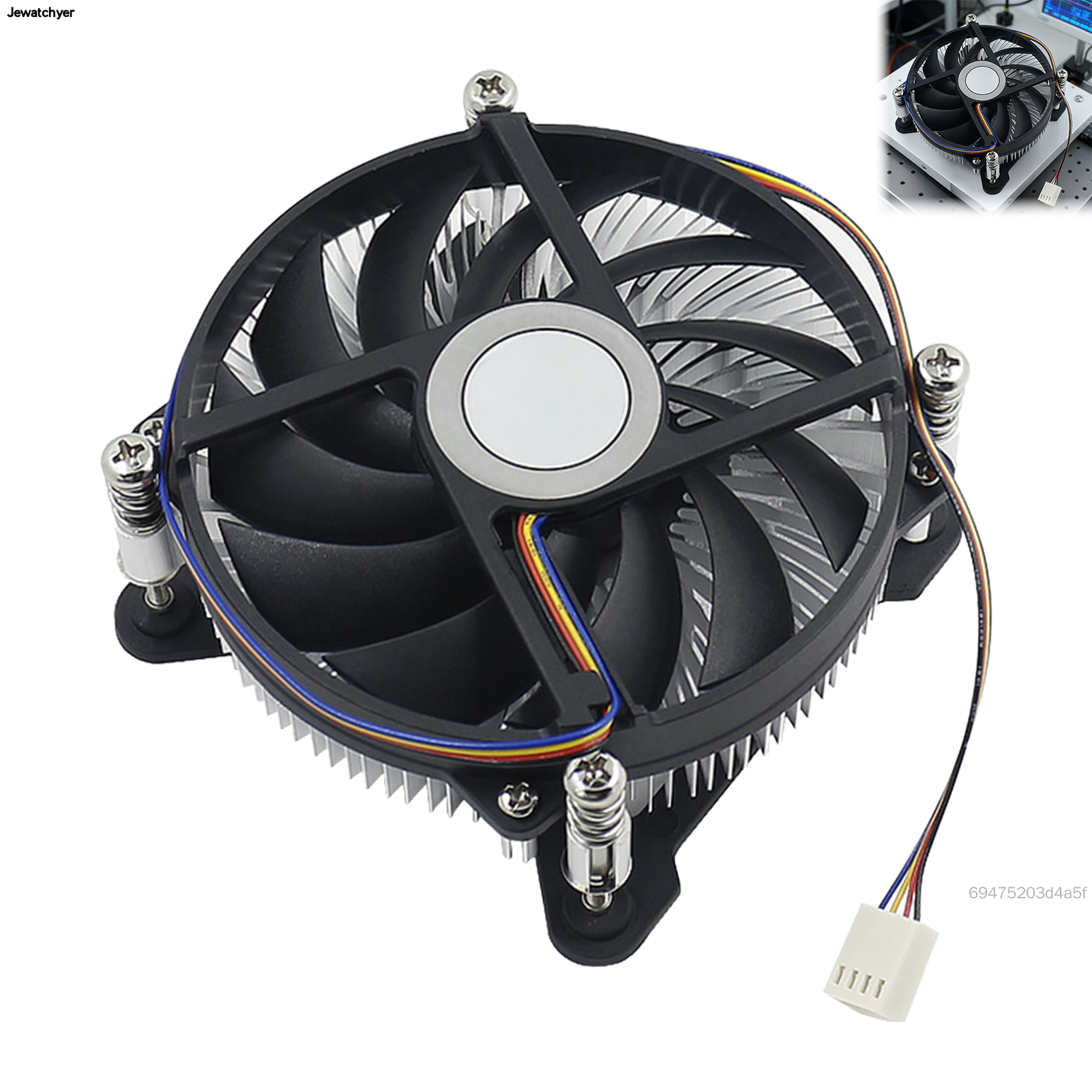 Bộ Làm Mát CPU Với Bộ Điều Khiển Nhiệt Độ Thông Minh Uy Tín, Tản Nhiệt Bằng Nhôm Nguyên Chất Siêu Mỏng Với Đế Đồng, Quạt Làm Mát Không Khí Cho Máy Tính Mini PC Tất Cả Trong Một, TF-Uss-VN Giá 306,000 Đồng*Miễn phí vận chuyển