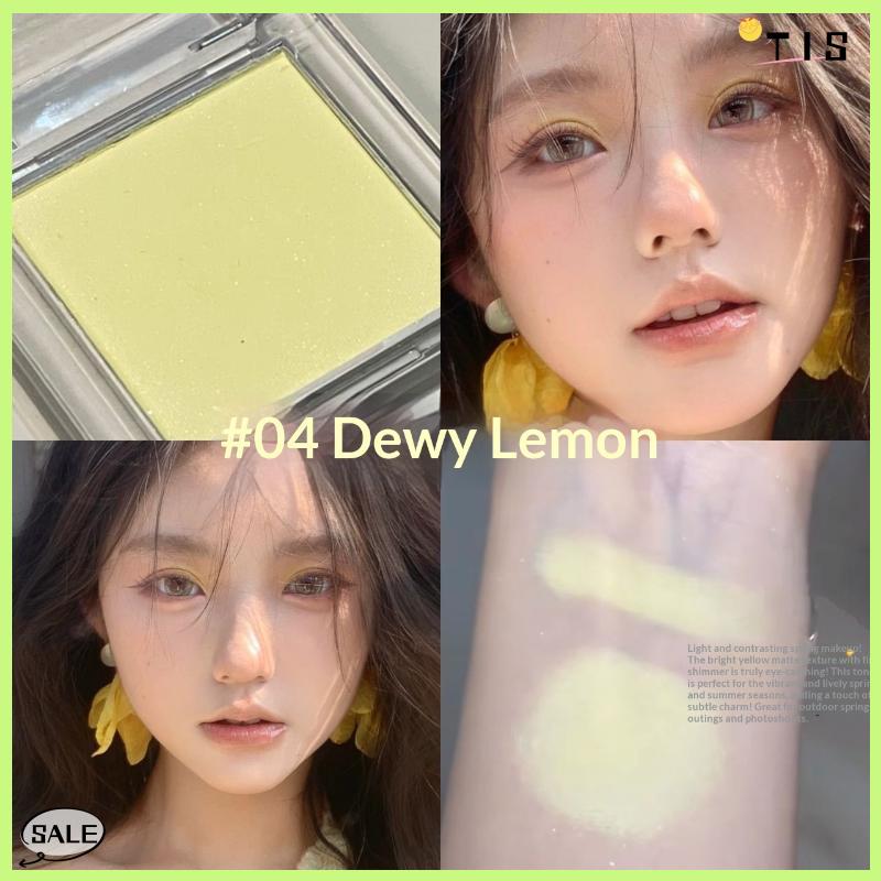 Follow Get New【TIS】 Mini đơn sắc Eyeshadow Palette Matte Pearlescent không thấm nước bóng đường viền bột sắc tố mắt cơ sở vẻ đẹp lễ hội trang điểm - 7