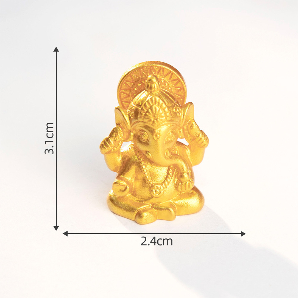 Golden Ganesa Statue Gold SMALL and MEDIUM size for Decor Prayers Car Dashboard Ganesha Door gift 大象神雕像