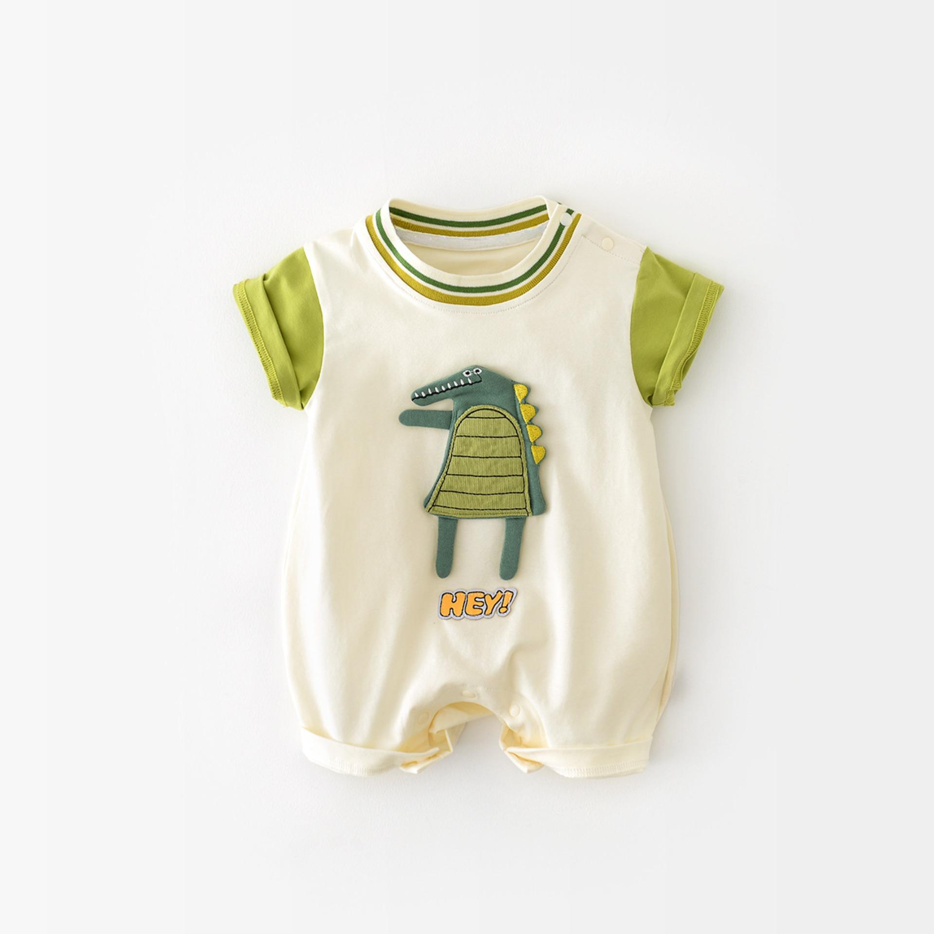 Trẻ sơ sinh Romper trẻ mới biết đi trẻ sơ sinh cậu bé cô gái Jumpsuit tay ngắn trang phục bodysuit quần áo