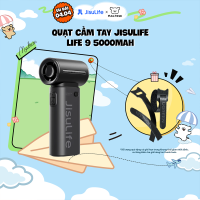 Quạt cầm tay mini Jisulife Life 9 ABS 5 cấp độ gió 3600mAh/5000mAh - Sử dụng liên tục 12h - Chính hãng - BH 12 tháng