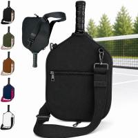 GONOVO Neoprene Vỏ bọc vợt bóng chuyền Pickleball Dây đeo có thể điều chỉnh Chống thấm nước Túi đeo chéo chơi bóng pickleball Chuyên nghiệp Túi khóa  phía trước Túi đeo vai đựng vợt Sân chơi bóng pickleball