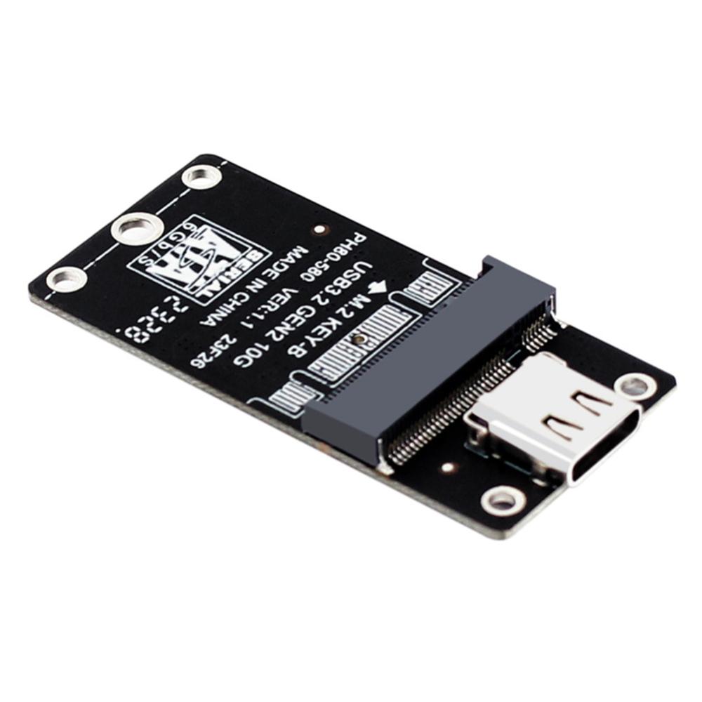 NGFF To USB 3.2 Type-C SATA SSD Riser JMS583 Riser Card M.2 B Key Adapter
