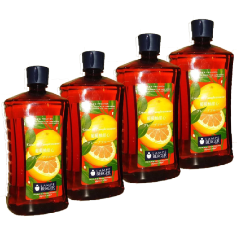 Buy LAMPE BERGER LB ESSENTIAL OIL 1L SET (4 BOTTLES) - GRAPEFRUIT PASSION (葡萄柚) Singapore