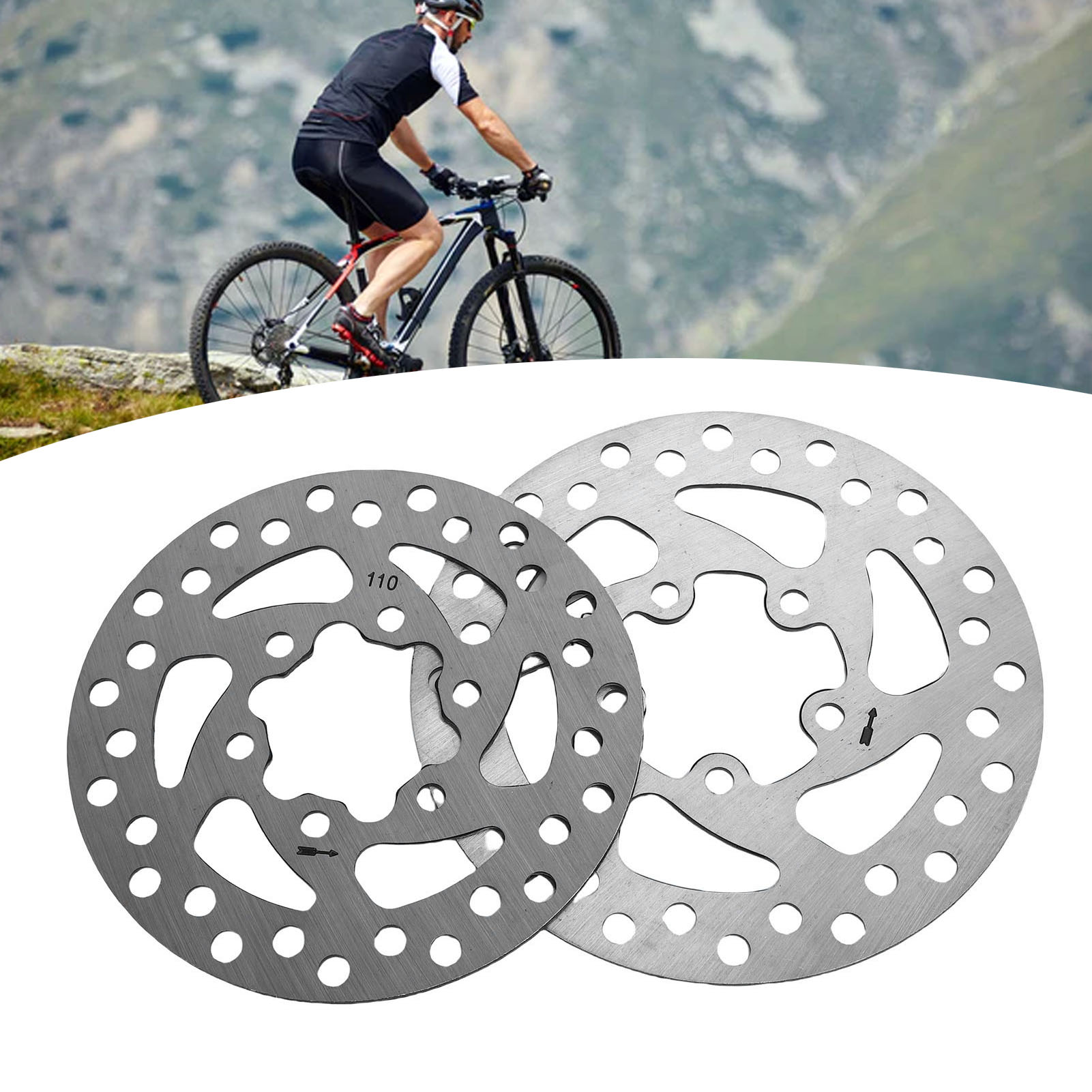 Đĩa phanh phanh đĩa rô-tô đặt chống vỡ thép không gỉ 110mm 120mm để thay thế