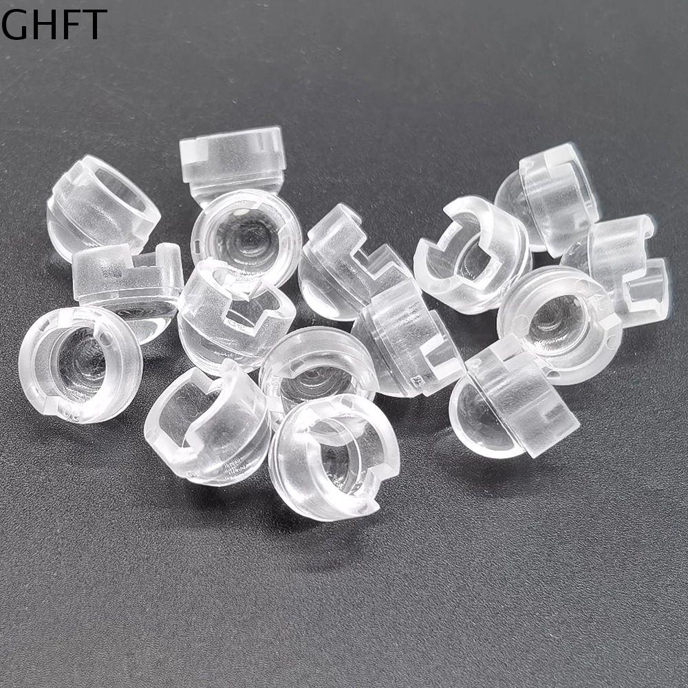 GHFT LED PCB Đèn LED Ống kính chuẩn trực Ống kính 15 30 45 60 90 100 độ Ống kính acrylic lồi Ống kính phản xạ Ống kính mini Ống kính acrylic Ống kính 13mm Ống kính LED
