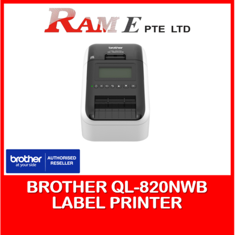 Brother QL-820NWB (QL820NWB QL820 820NWB 820) Professional Label Printer with Wired, Wireless and Bluetooth Connectivity Singapore