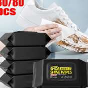 30/80Pcs Disposable Sneaker Cleaner Wipes - Fast Restoration