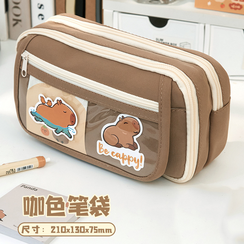 Tempat alat tulis kotak pensil aesthetic Tas PenaTempat Pencil Tas Pensil kapasitas besar