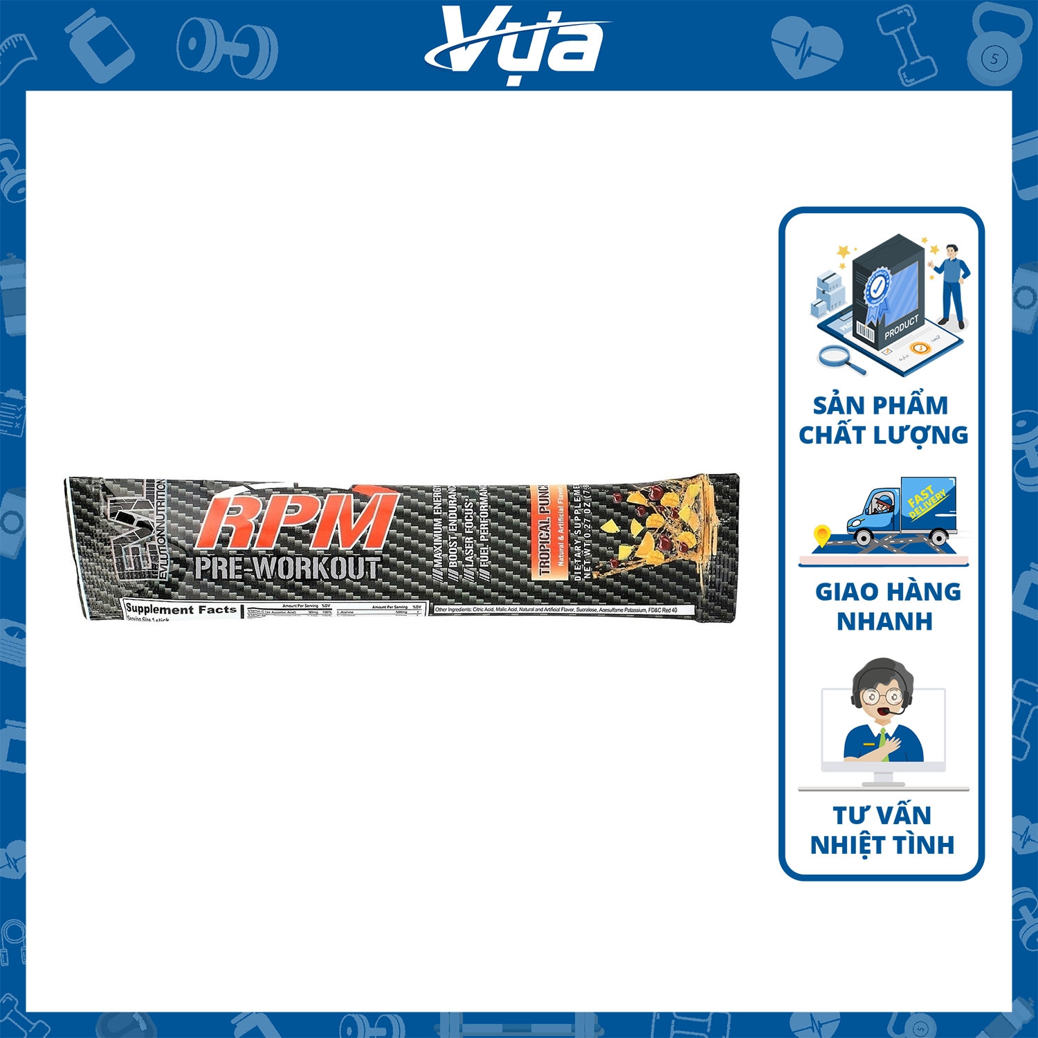 EVL - RPM Pre-Workout (Sample) - Bổ sung năng lượng, tăng cường sức mạnh