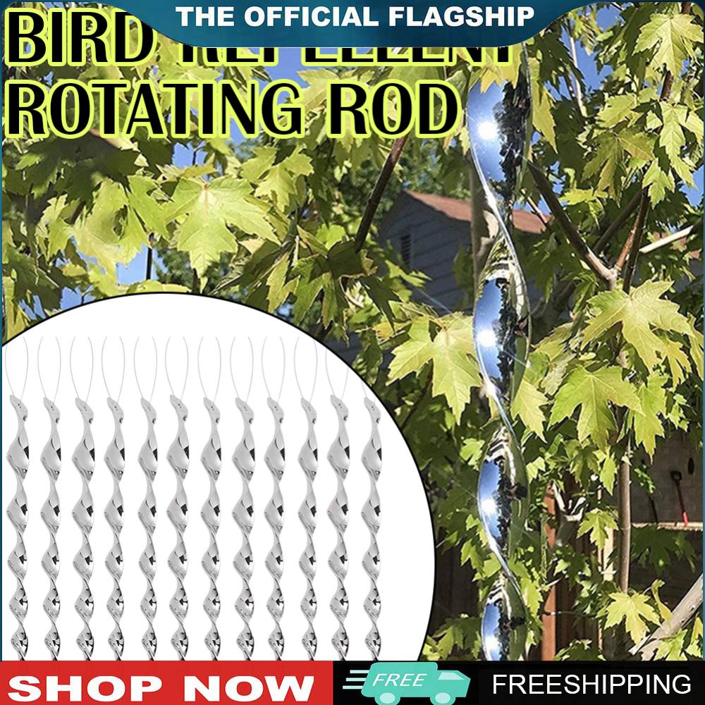 【New Arrival】 เครื่องไล่แมลงไฟฟ้ากลางแจ้งพร้อมสปริงสะท้อนแสงและแกนหมุน ช่วยป้องกันนกและแมลงรบกวนในสวนและพื้นที่กลางแจ้ง ราคา 89 บาท*ส่งฟรี