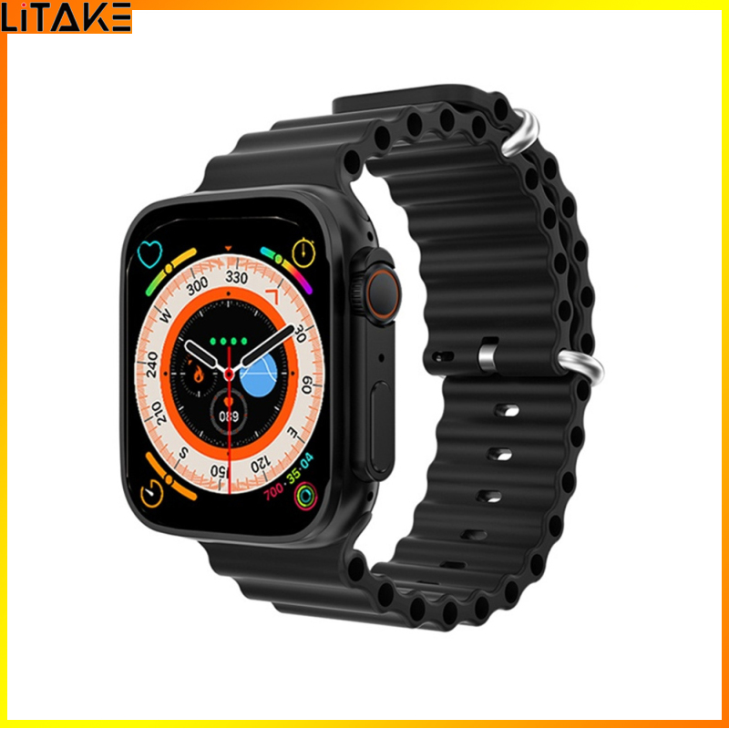 Litake Brightly T900 Ultra Men Women Smart Watches 2.09" HD Large Screen Fitness Tracker Heart Rate Sleep Monitor Waterproof Smartwatch ราคา 216 บาท*ส่งฟรี